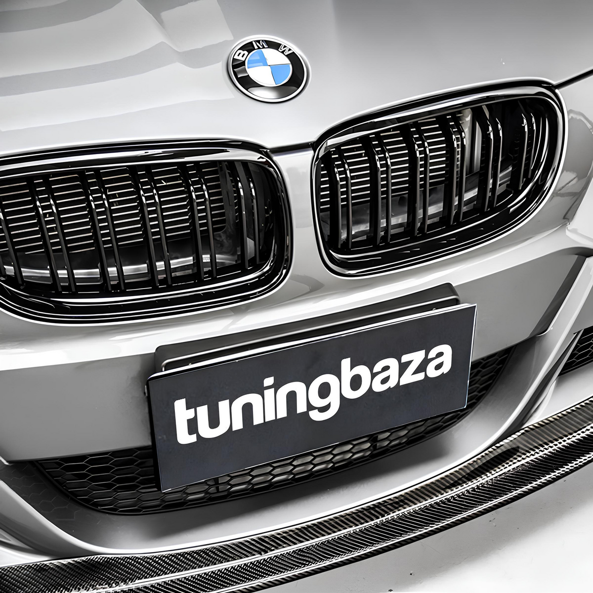 Atrapa Nerki Grill BMW 3 E90 E91 (2008-2012) LCI M-STYLE Czarny Połysk