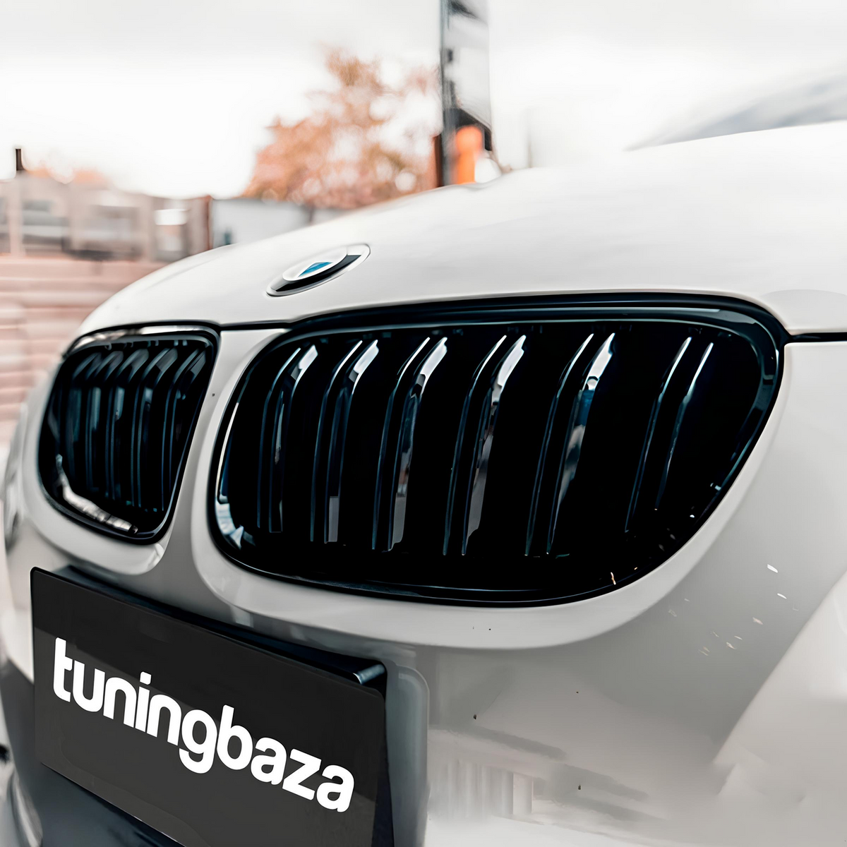 Atrapa Nerki Grill BMW 3 E92 E93 (2010-2013) LCI Czarny Połysk