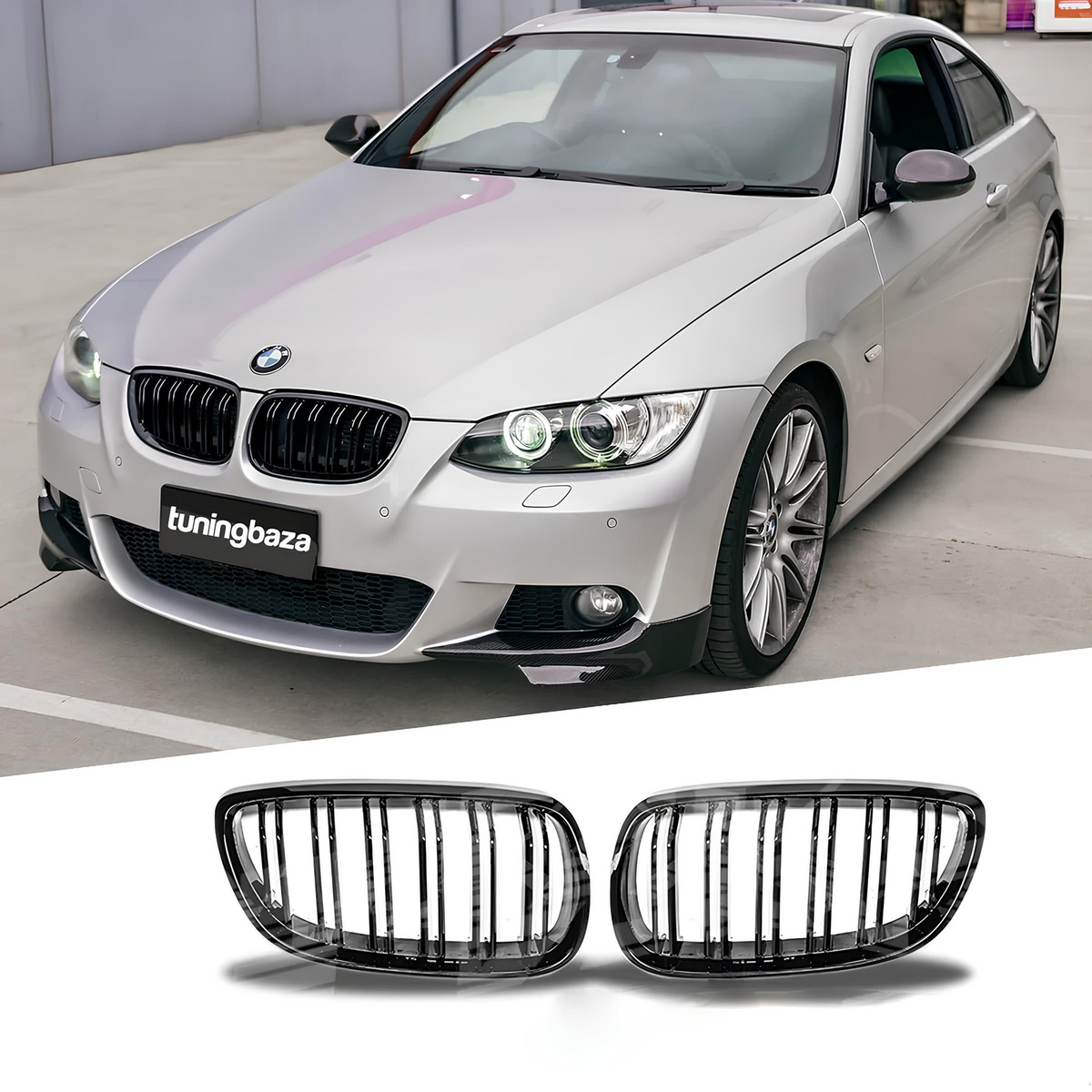 Atrapa Nerki Grill BMW 3 E92 E93 PRE-LCI M3 Style Czarny Połysk (2006-2010)