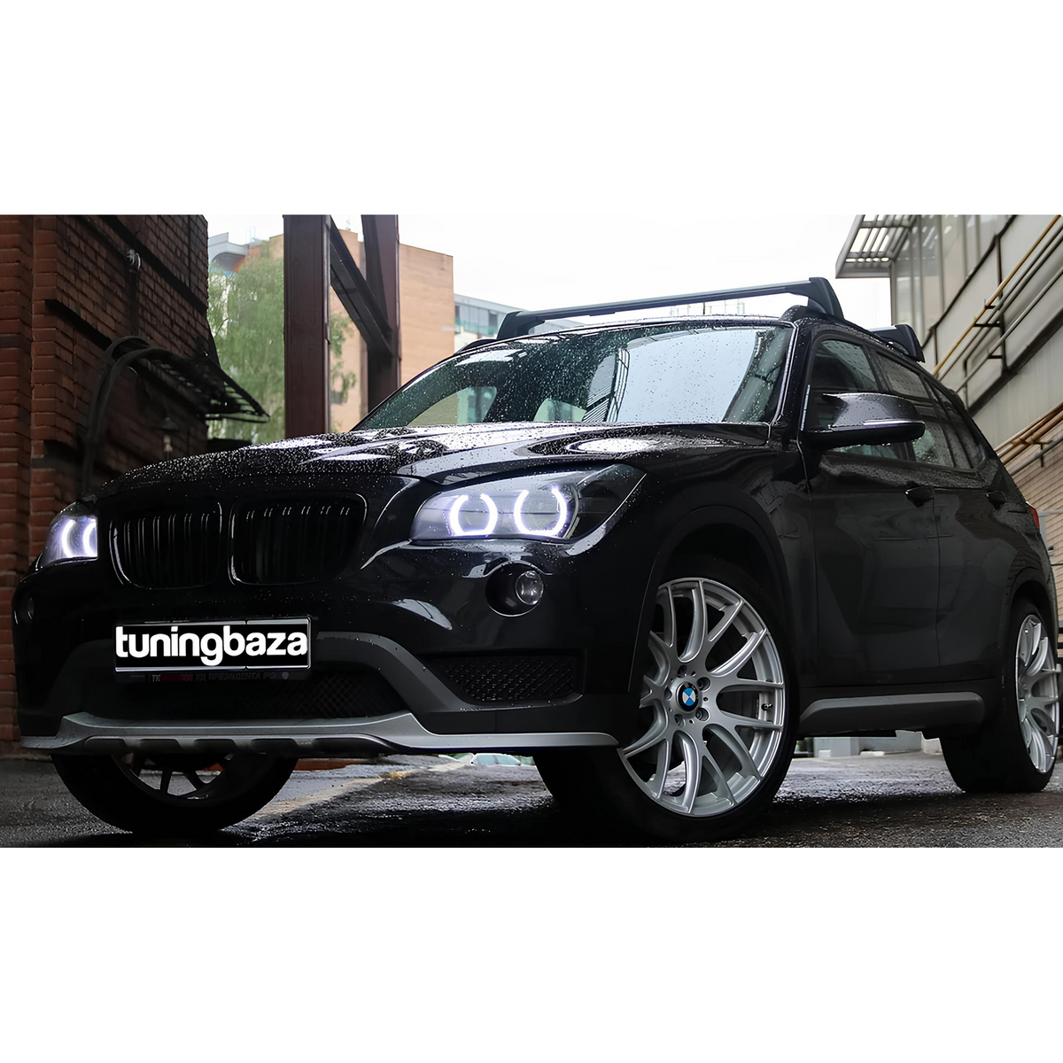 Atrapa Grill Nerki M-Style BMW X1 E84 (2009–2015) Czarny Połysk 1:1 zamiennik (Pre-LCI / LCI)