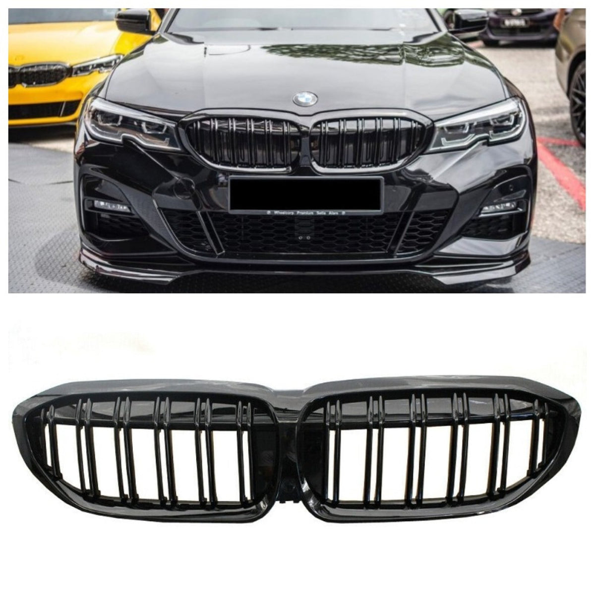 Atrapa Nerki Grill BMW G20 G21 (2019-2022) PRE-LCI M3 Style Czarny Połysk