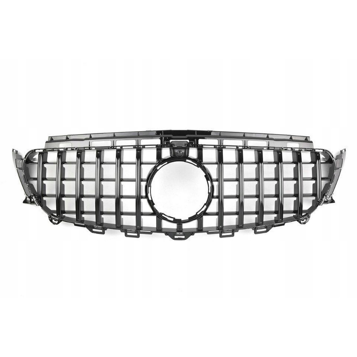 Grill Atrapa Mercedes E W213 / C238 (2016-2020) GT-Style Czarny Połysk Z Kamerą 360