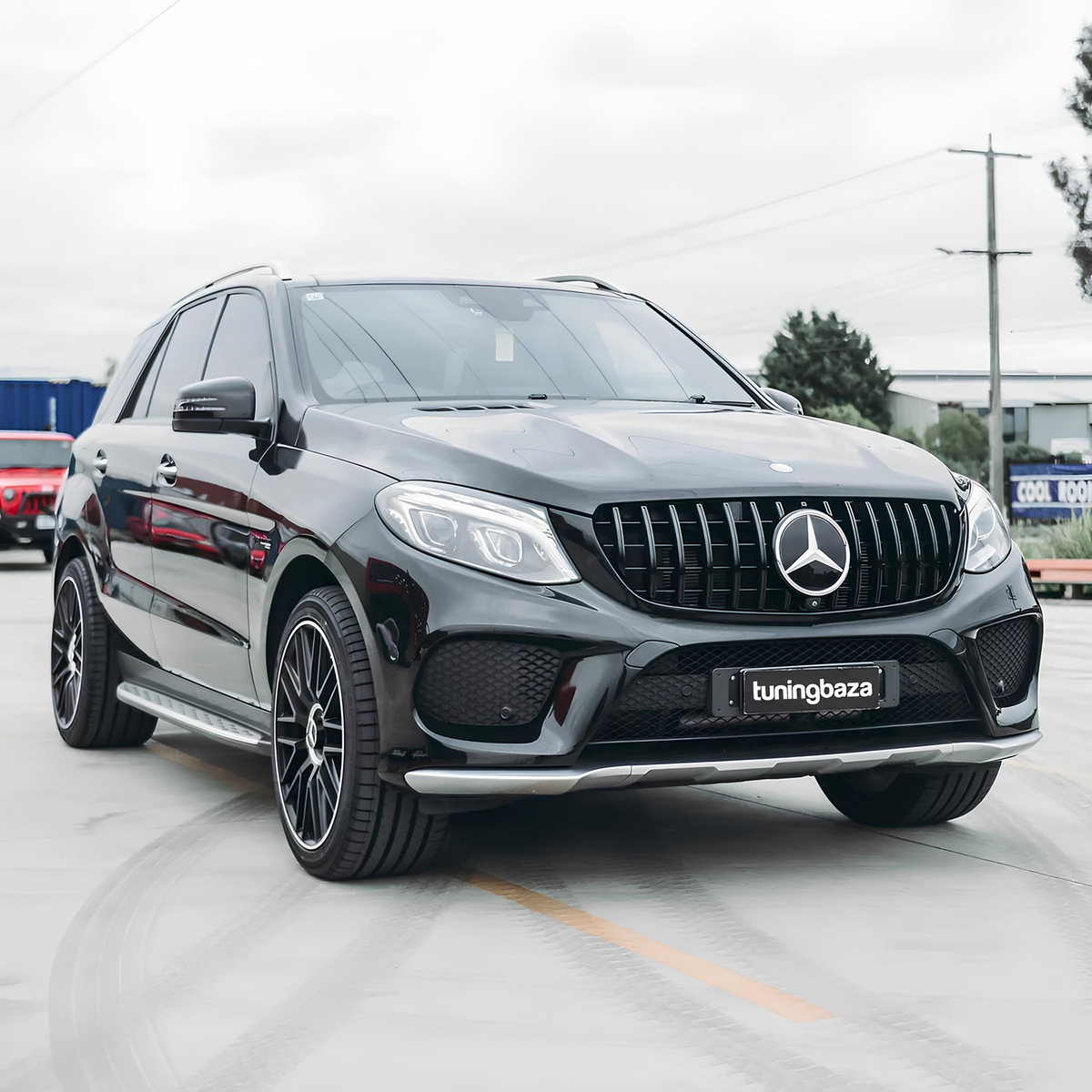 Atrapa Grill Mercedes GLE W166 (2015-2018) GT-Style Czarny Połysk