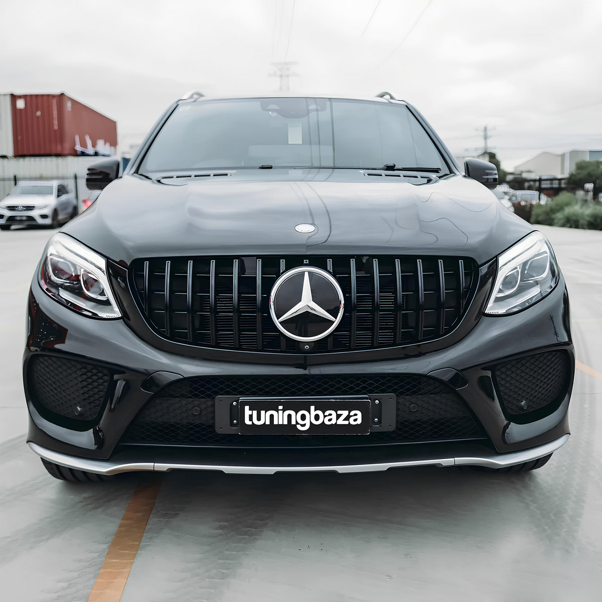 Atrapa Grill Mercedes GLE W166 (2015-2018) GT-Style Czarny Połysk