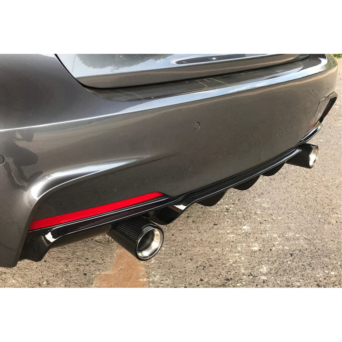 Dyfuzor Tylny BMW F30 / F31 M-Performance Look Czarny Połysk (0--0) (2012-2018)