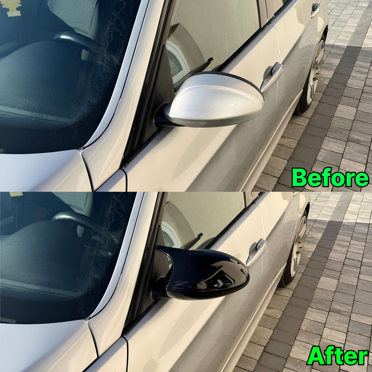 Nakładki obudowa lusterka BMW E90 E91 E92 E93 Przedlift M3 Style Czarne