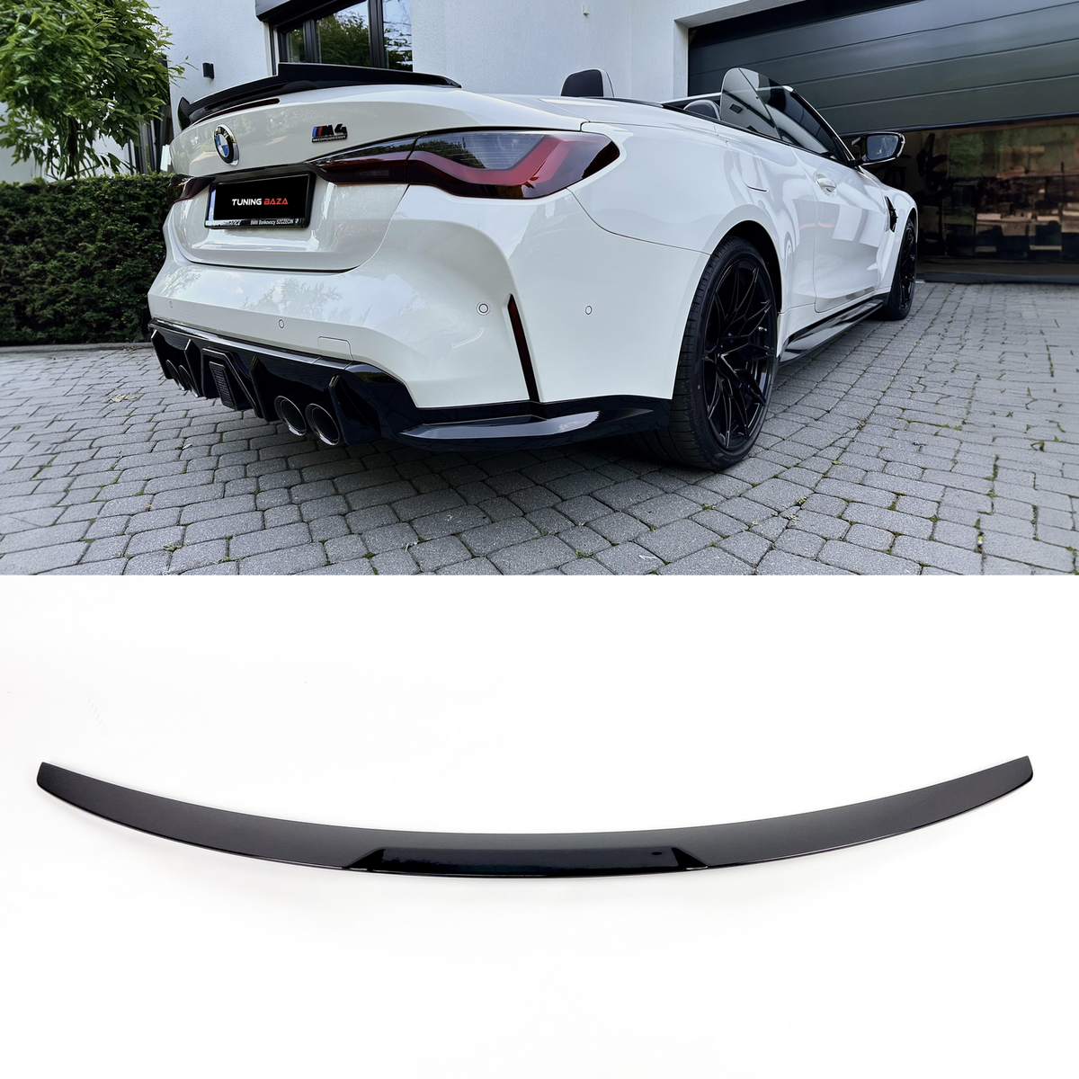 Spoiler Lotka Klapy BMW G23 / G83 M4 (2020-ON) M4-Style Czarny Połysk