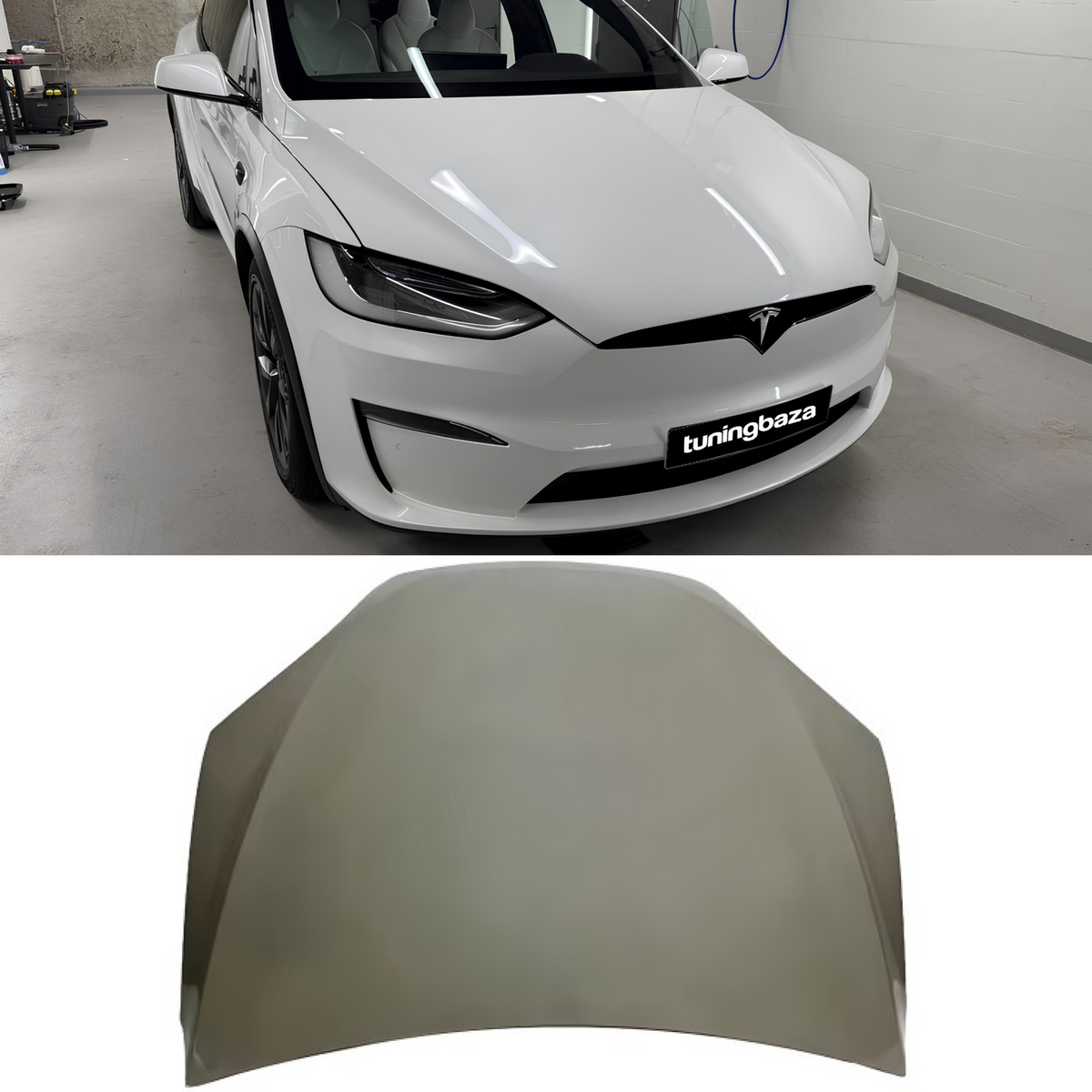 Maska Pokrywa Przednia Tesla Model X 15+ Aluminiowa 1069531-E0-C