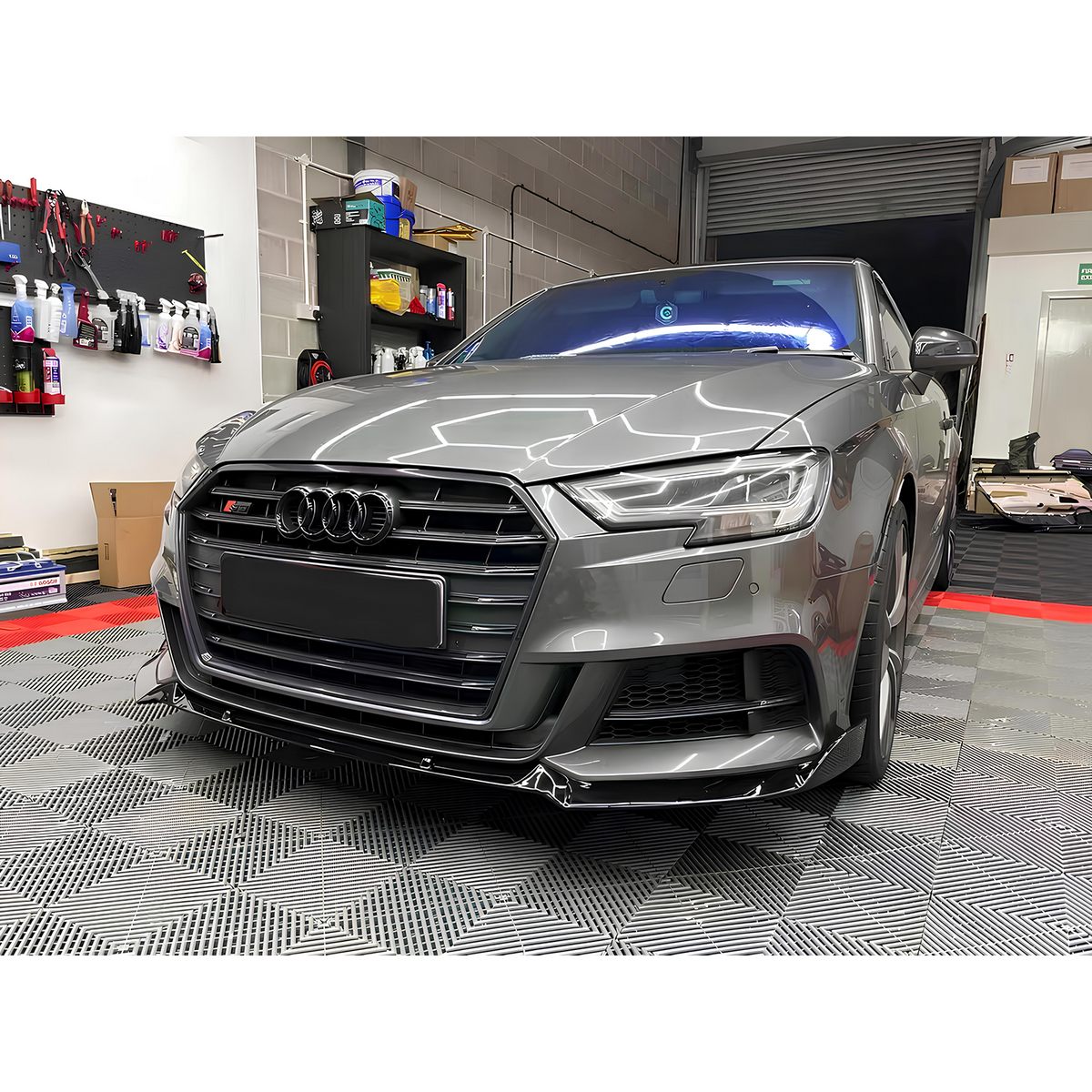 Atrapa Grill Audi A3 8V LCI S3 Style Czarny Połysk (2016-2020) PO LIFT