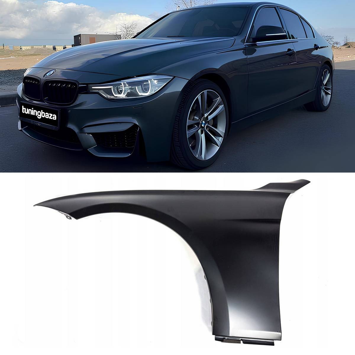 Błotnik Przód Przedni Lewy BMW F30/F31 Stalowy