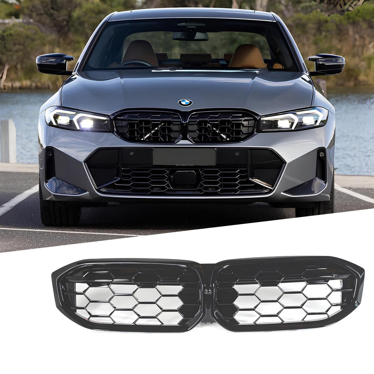 Atrapa Nerki BMW G20 / G21 LCI (2022+) Diamond Style Czarny Połysk