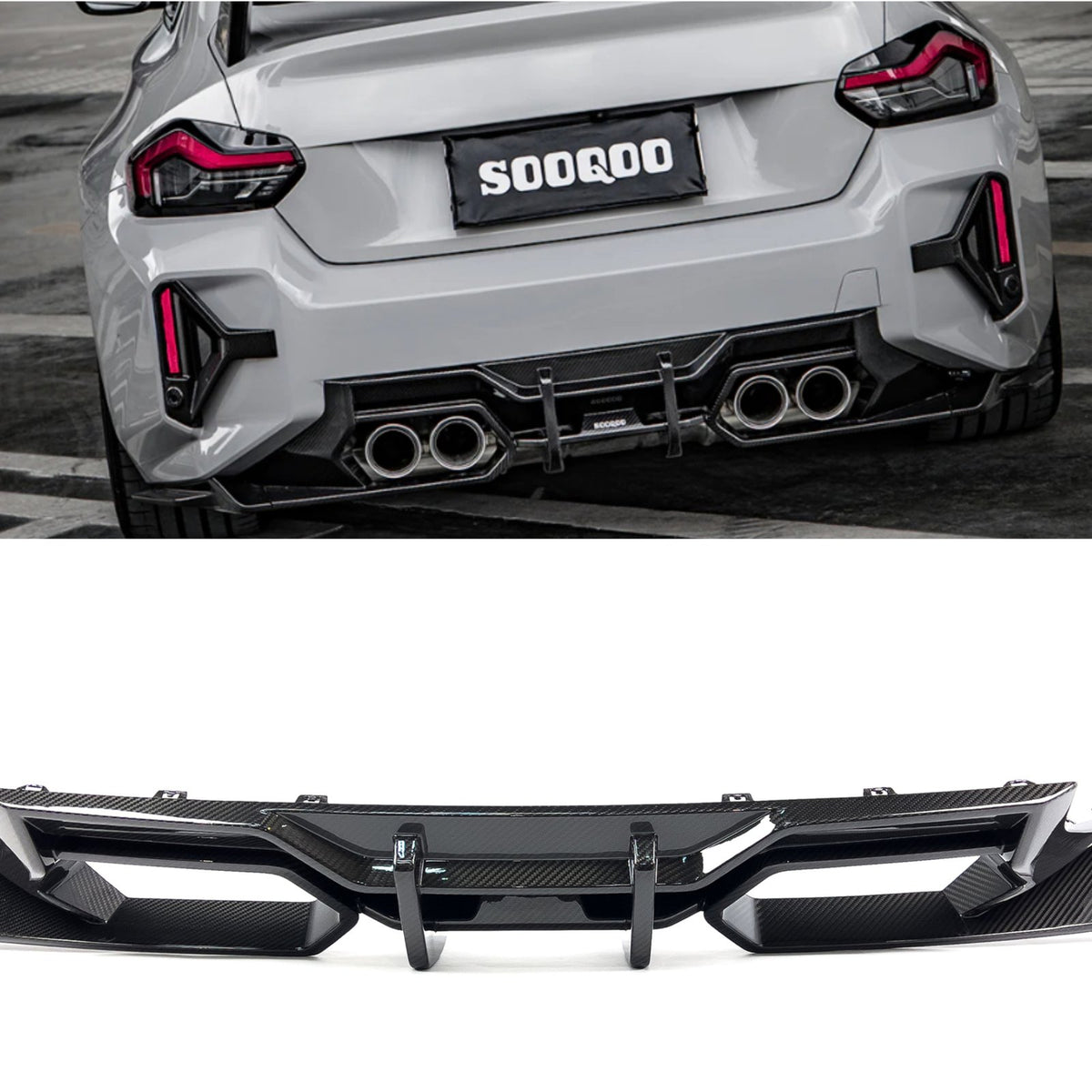 Karbonowy Dyfuzor Spoiler Tył BMW G87 SQ (SOOQOO) Style