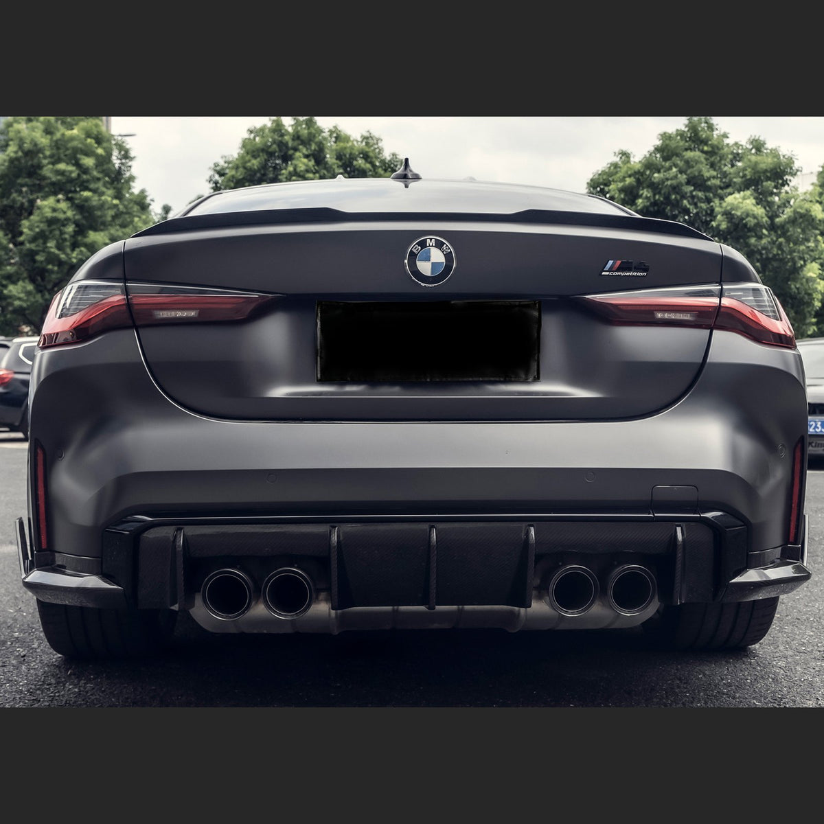 Spoiler na klapę bagażnika BMW 4 G22/G82 M4 Style Karbon