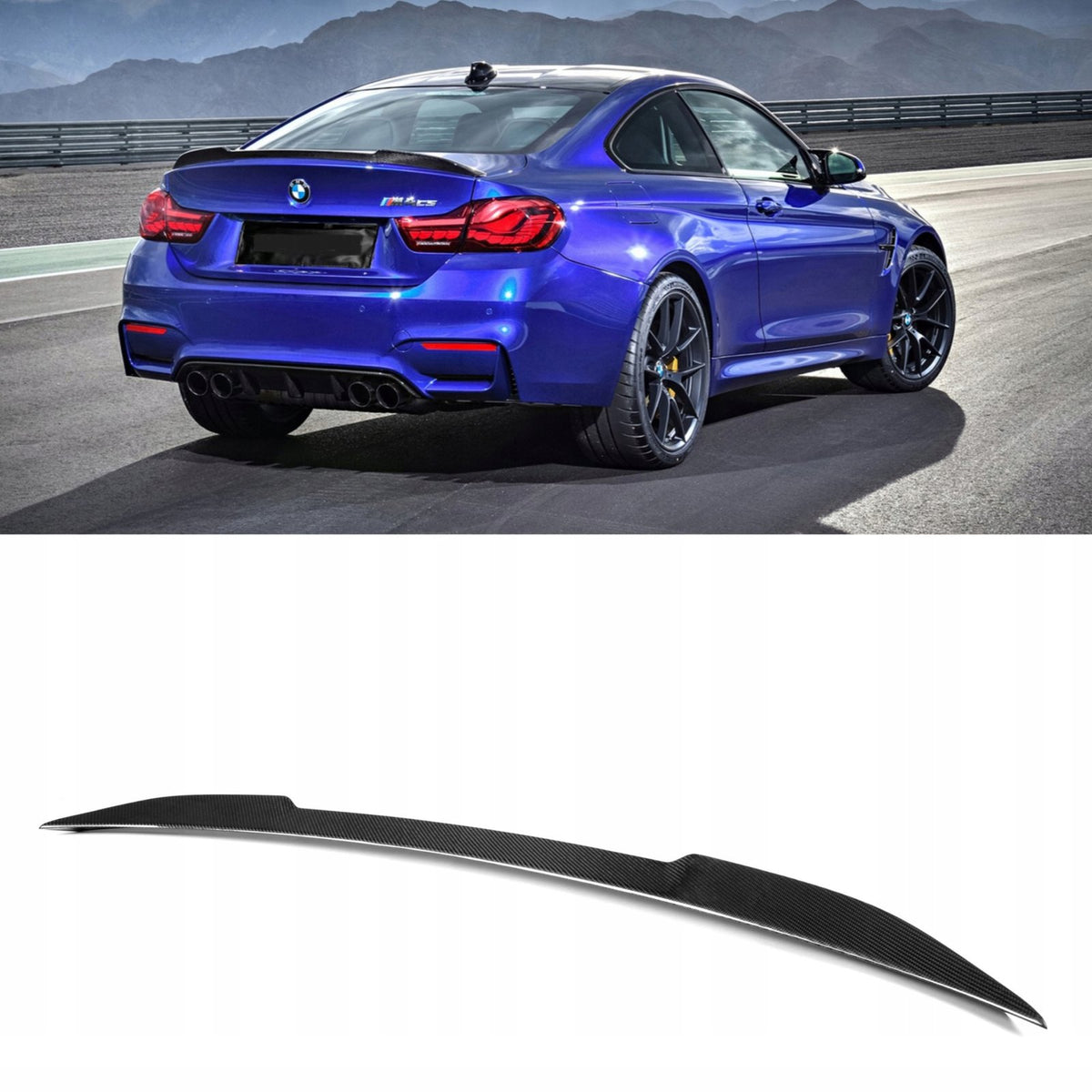 Karbonowy Spoiler Lotka Klapy Spoiler BMW F30 F80 CS Style