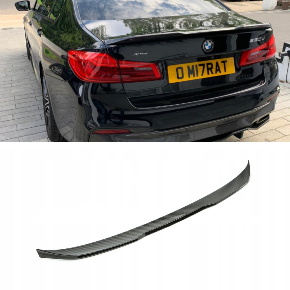 Karbonowy Spoiler na klapę bagażnika BMW G30 F90 M5CS Style