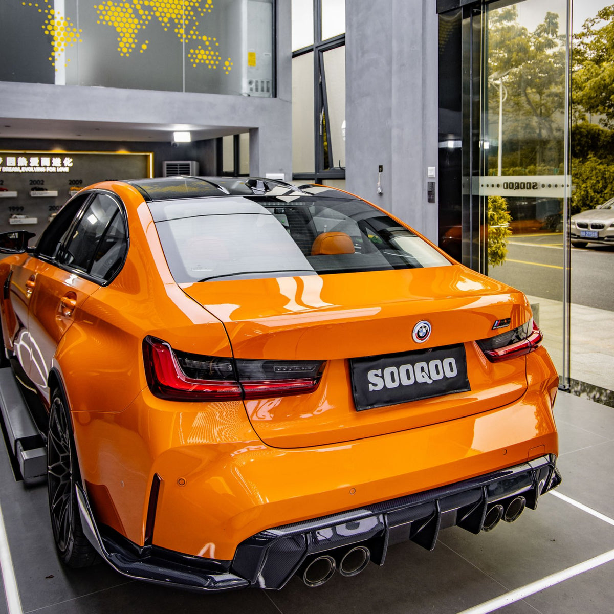Karbonowe Spoilery Dyfuzory Boczne Tylne BMW G80 G81 CSL