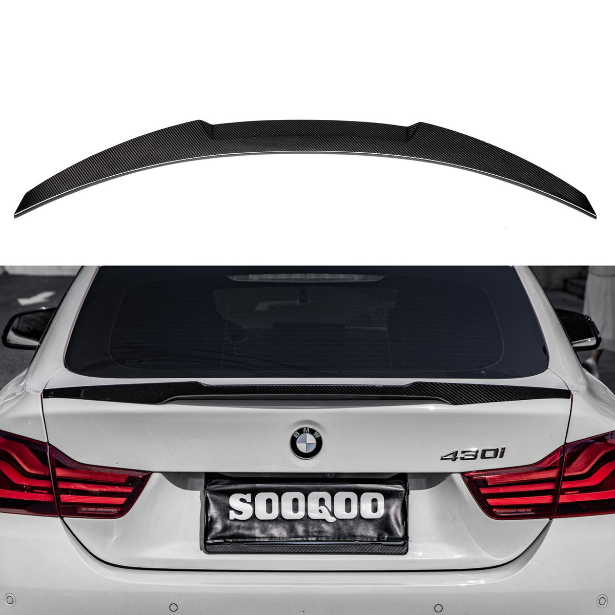 Karbonowy Spoiler Lotka Klapy BMW F32 M4 Style (Dry-Carbon)
