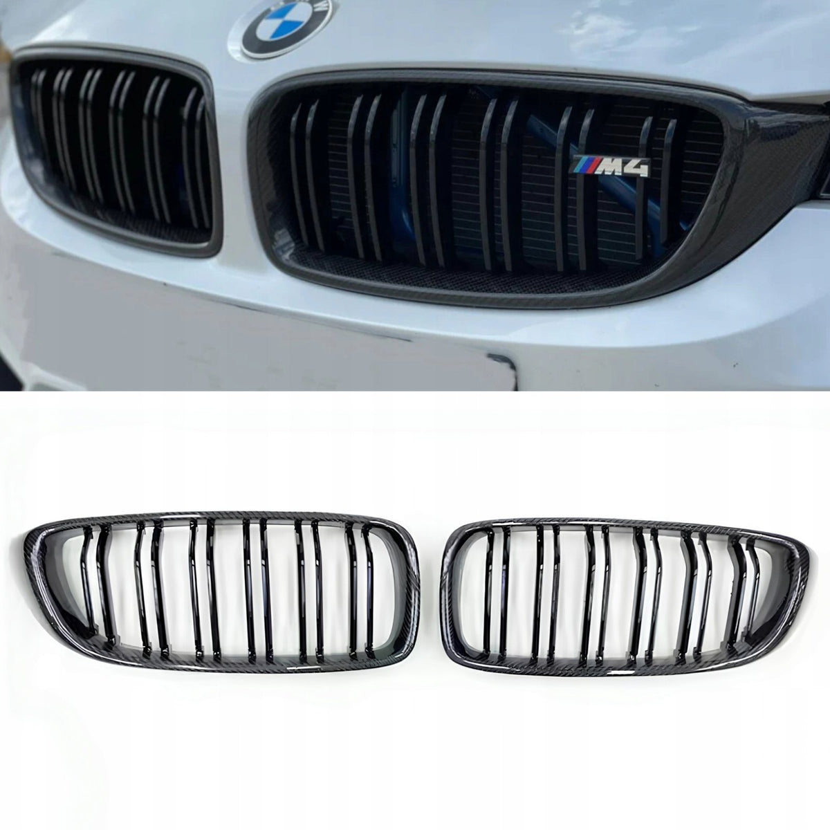 Karbonowe Nerki Atrapa Grill BMW F32 F33 F36 F80 F82 F83 M3 M4 Style