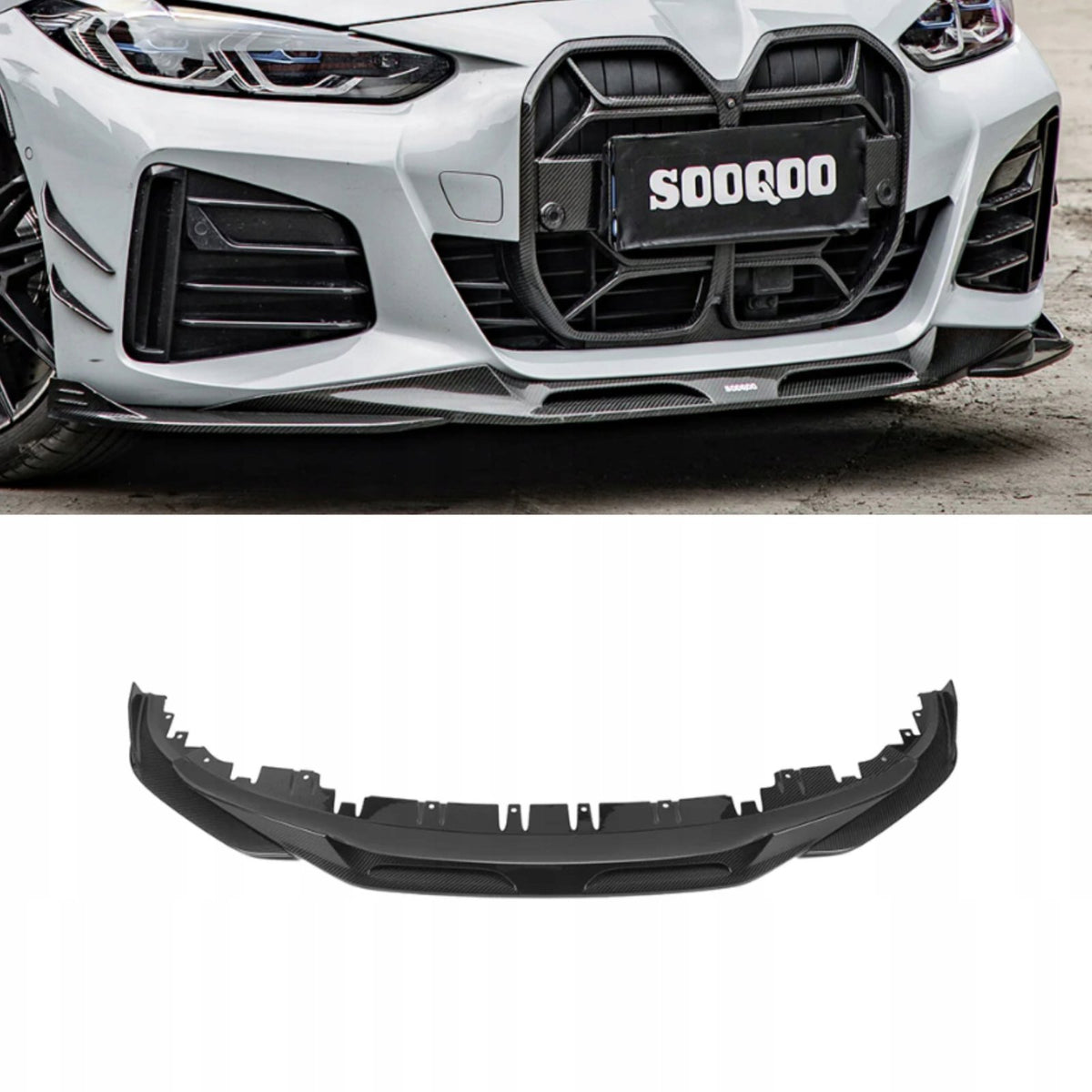 Karbonowa Dokładka Spoiler Splitter Pzód BMW G26 SQ Style
