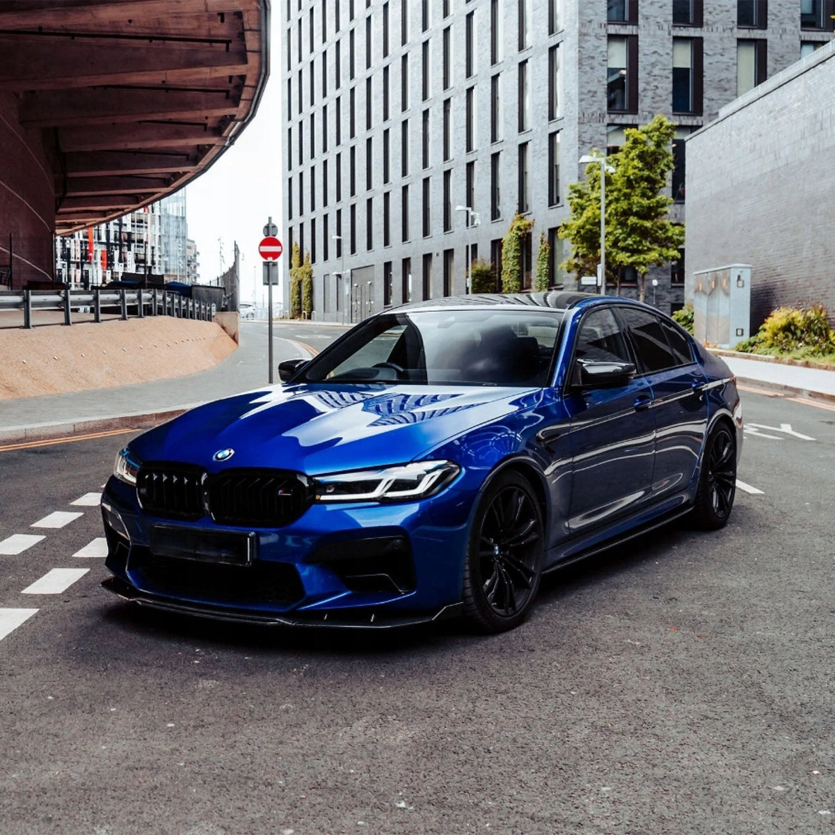 Karbonowa Dokładka Spoiler Splitter Przód BMW M5 F90 Polift MT Style 2020+
