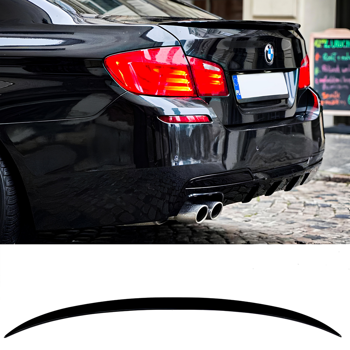 Spoiler Lotka Klapy Bagażnika BMW 5 F10 / F10 M5 (2010-2016) M3-Style Czarny Połysk