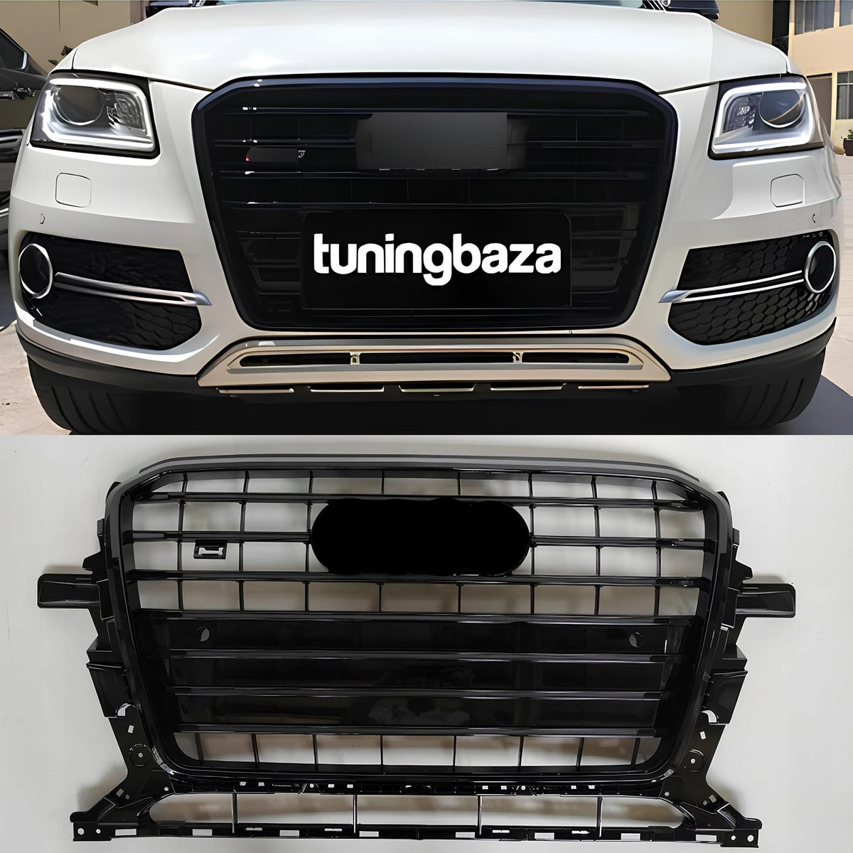 Atrapa Grill AUDI Q5 8R (2012–2016) LCI SQ5 Style Czarny połysk