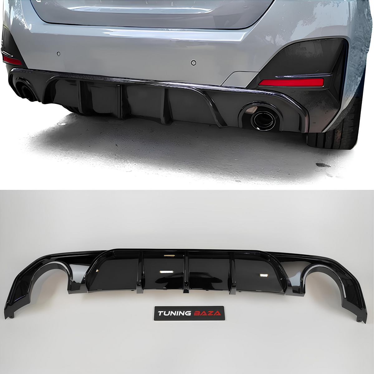 Dyfuzor Tylny BMW G26 (2021-2024) MP Style Czarny Połysk 0-0