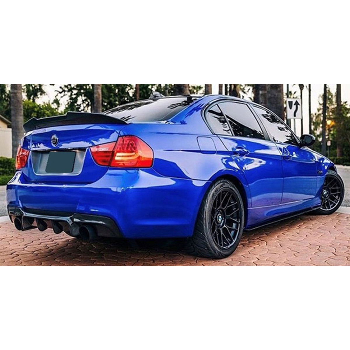 Spoiler Lotka Klapy Bagażnika BMW E90 / M3 PSM Style Czarny Połysk (2005-2012)
