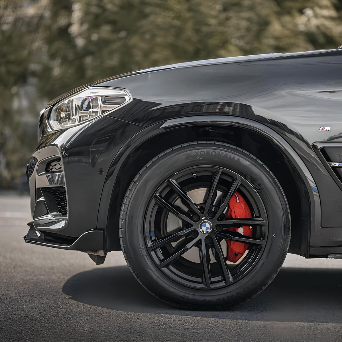 Dokładka Splitter Przód do BMW X3 G01 / X4 G02 (2017–2021) BK Style PRE-LCI – Czarny Połysk