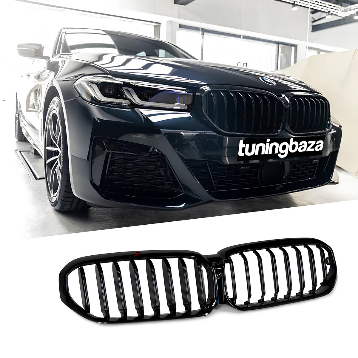 Atrapa Nerki Grill BMW Seria 5 G30/G31 (2020-2023) LCI MP-Style Czarny Połysk