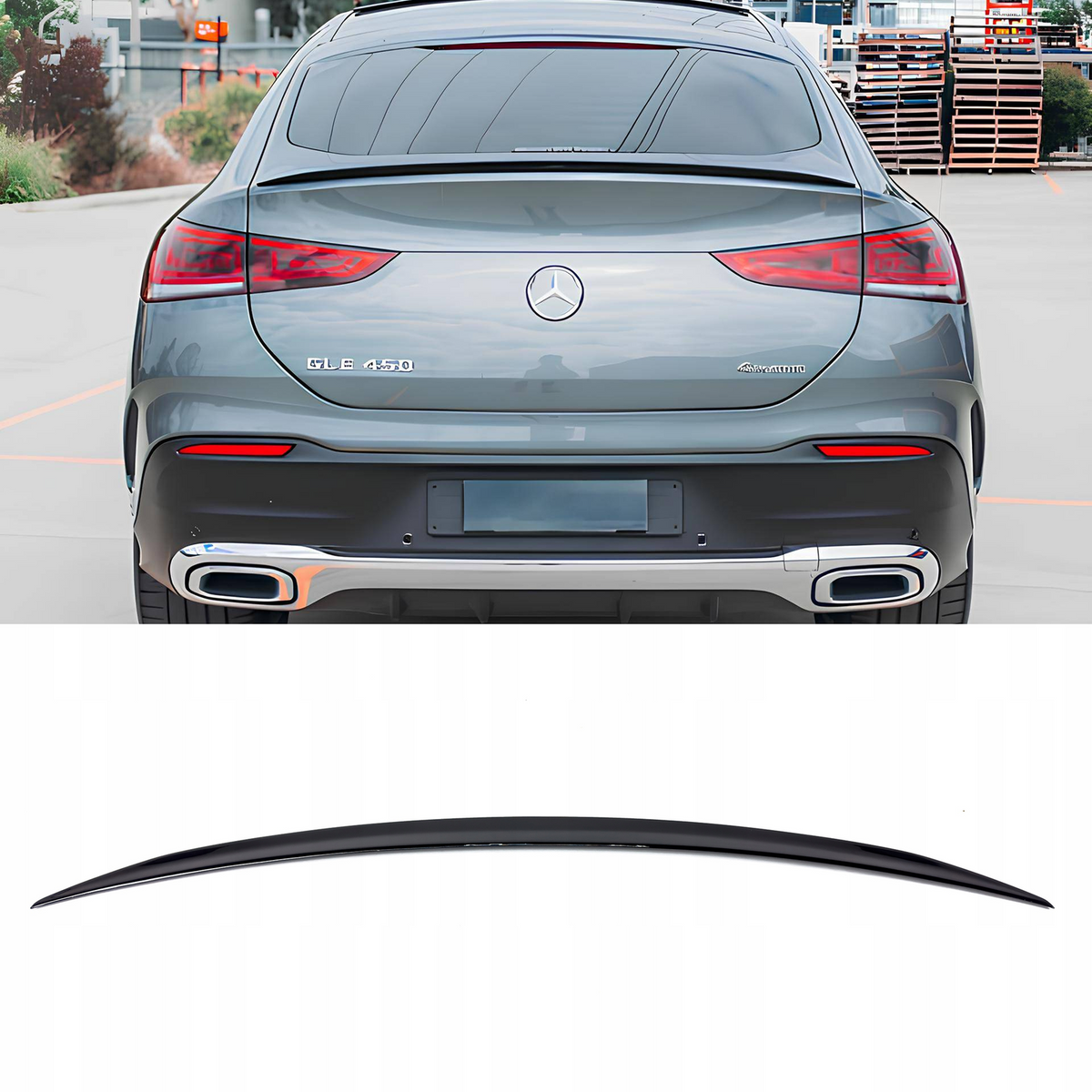Spoiler Lotka Klapy Mercedes GLE C167 Coupe (2018+) AMG-Style Czarny Połysk