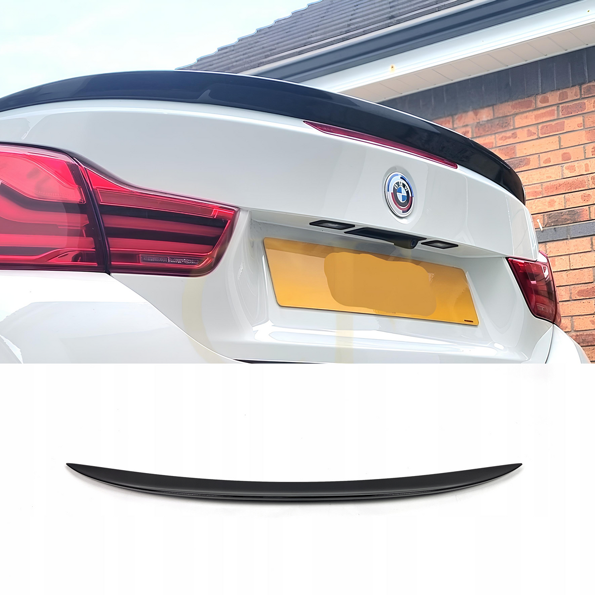 Spoiler Lotka Klapy BMW F33 / F83 M4 (2013-2020) MP-Style Czarny Połysk Spojler