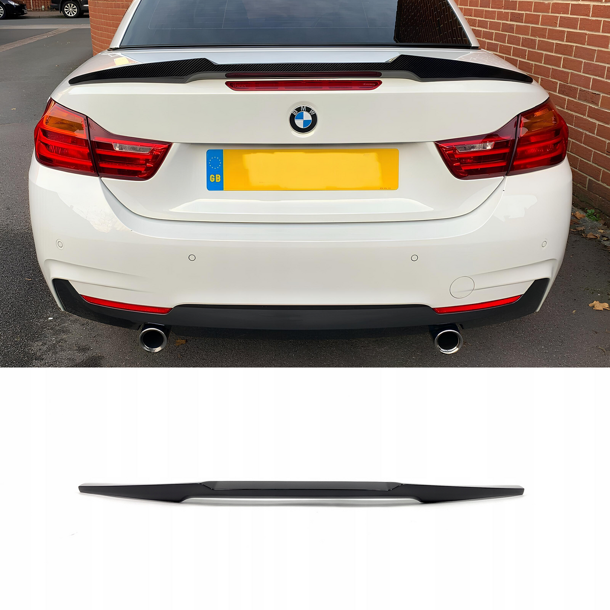 Spoiler Lotka Klapy BMW F33 / F83 M4 (2013-2020) M4-Style Czarny Połysk