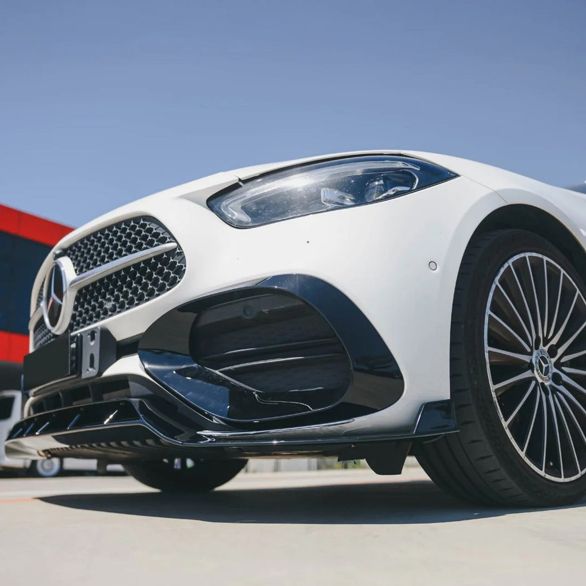 Dokładka Splitter Przód do Mercedes C-Class W206 (2022–2025) – Sport Bumper &amp; C43 / C63 Style