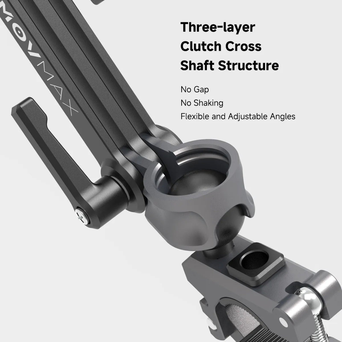 MOVMAX Blade Arm Rod Clamp Kit do DJI Osmo Pocket 3 – Zestaw mocowania do motocykla