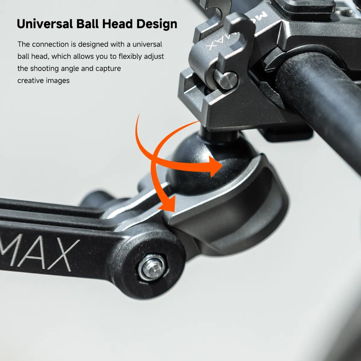 MOVMAX Blade Arm Rod Clamp Kit do DJI Osmo Pocket 3 – Zestaw mocowania do motocykla