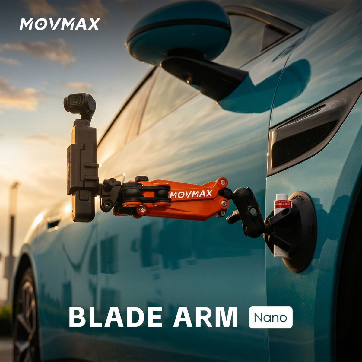 MOVMAX NANO ORANGE – stabilizator do kamer sportowych i DJI Osmo / Insta360