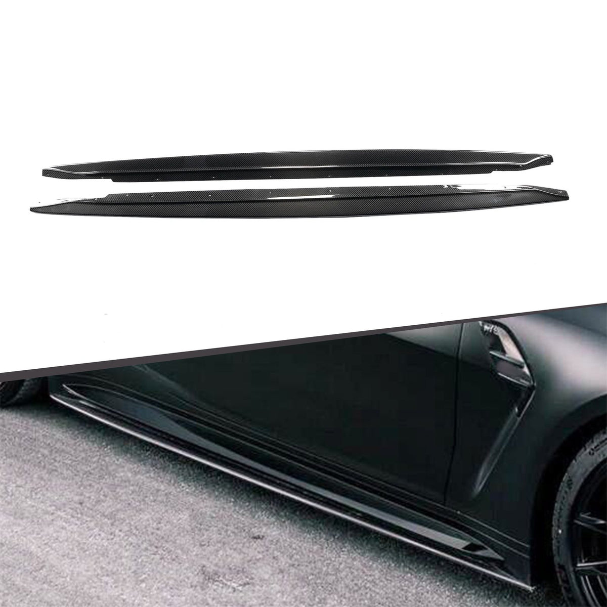 Karbonowe dokładki listwy pod progi do BMW M4 G82/G83