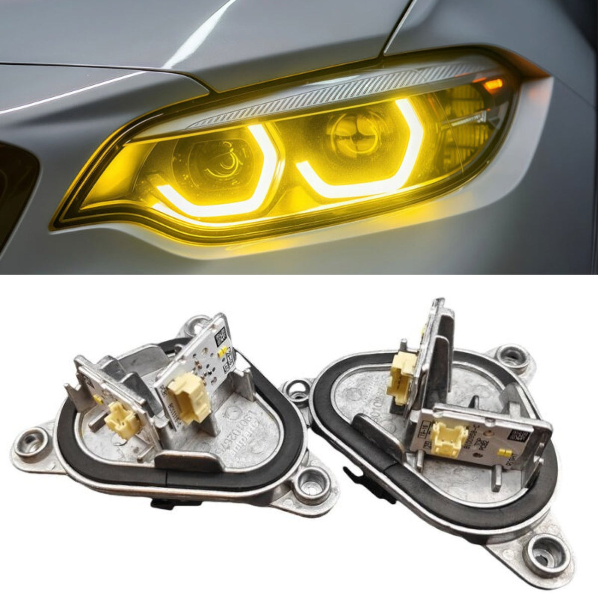 Moduł YELLOW DRL do BMW F22/F23/M2 2018-2019 zmiana koloru na żółty