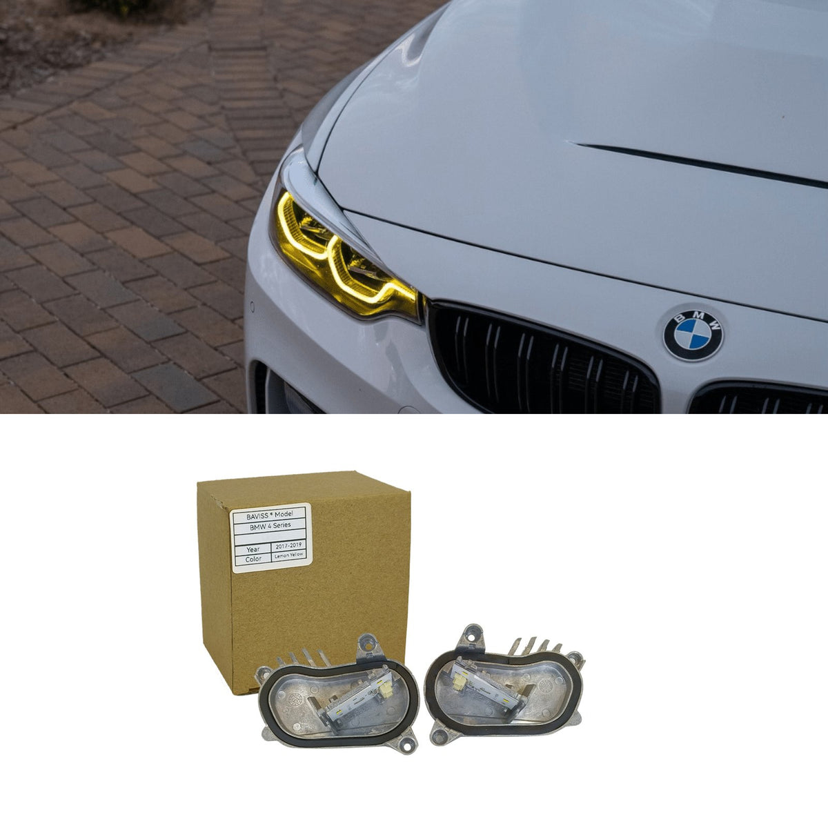 Moduł YELLOW DRL do BMW F80/F82 2017-2020 LCI Headlights zmiana koloru na żółty