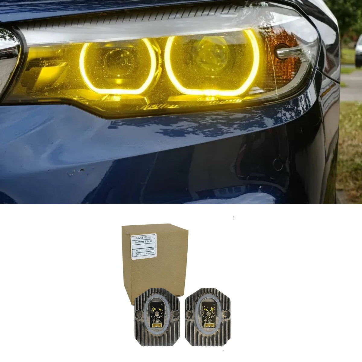 Moduł YELLOW DRL do BMW G30/G31/G38 2017-2020 zmiana koloru na żółty