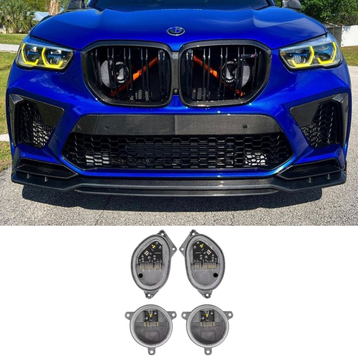 Moduł YELLOW DRL do BMW G05/G06/F95/F96 2019-2023 Laser zmiana koloru na żółty USA