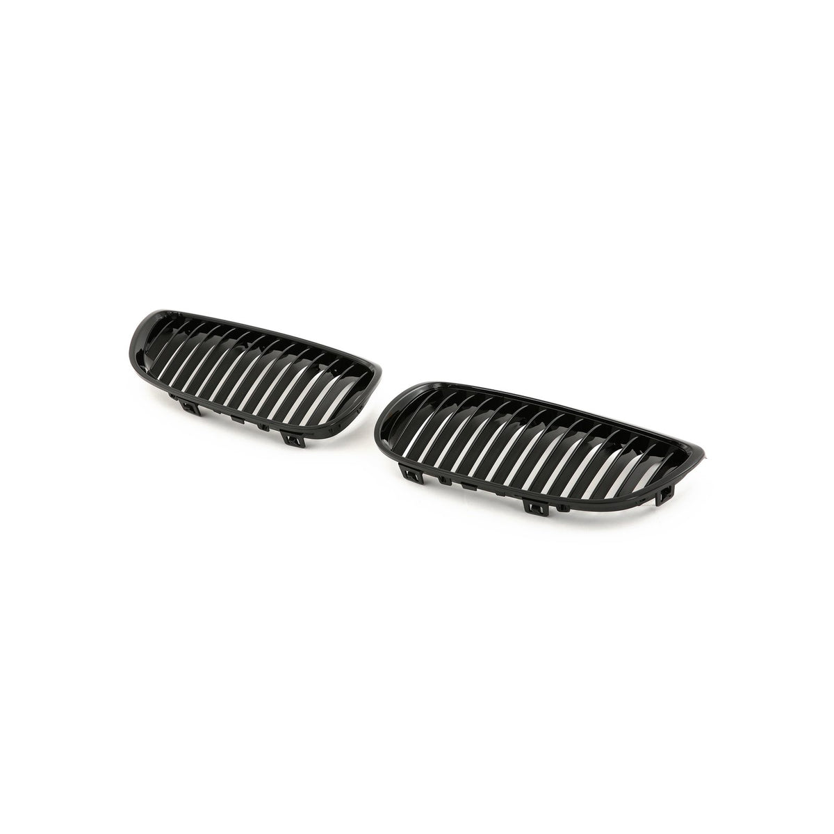 Nerki Atrapa Grill BMW Serii 3 E92 / E93 (2006–2010) PRE-LCI | 1 ŻEBRO | Czarny Połysk