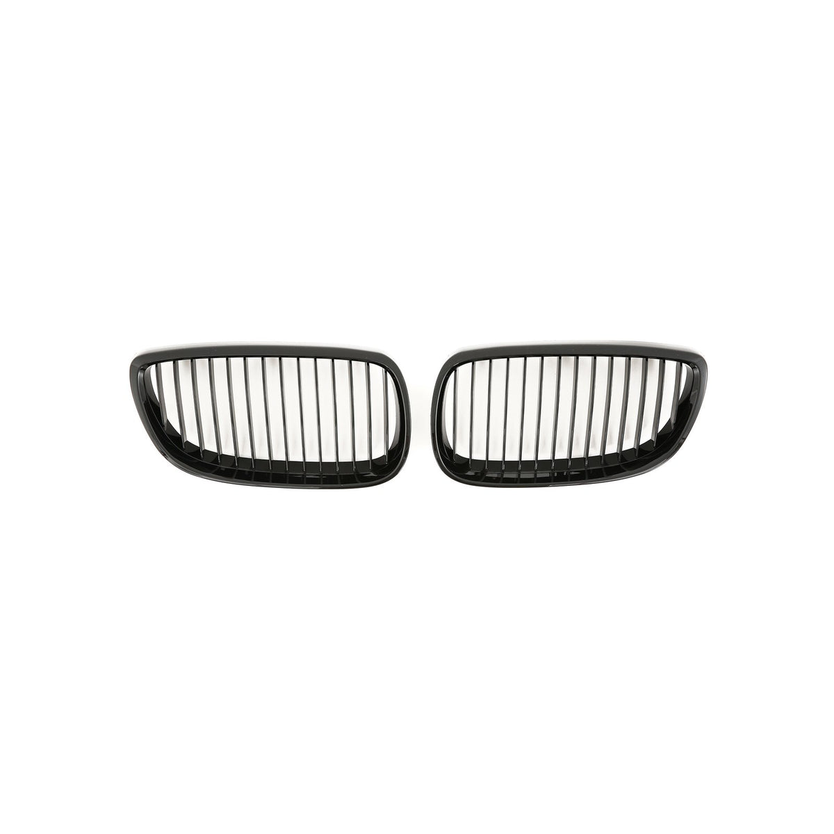Nerki Atrapa Grill BMW Serii 3 E92 / E93 (2006–2010) PRE-LCI | 1 ŻEBRO | Czarny Połysk