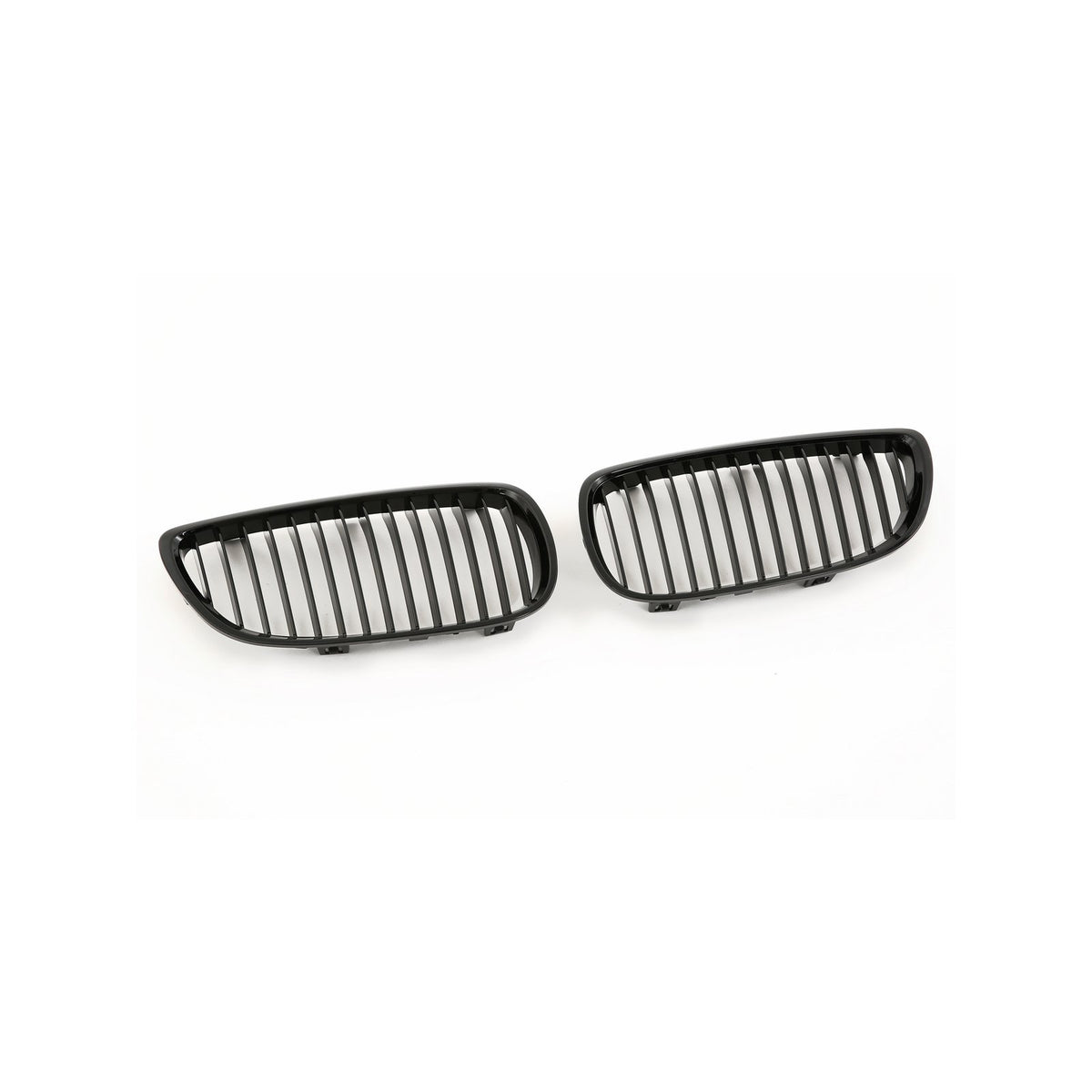 Nerki Atrapa Grill BMW Serii 3 E92 / E93 (2006–2010) PRE-LCI | 1 ŻEBRO | Czarny Połysk