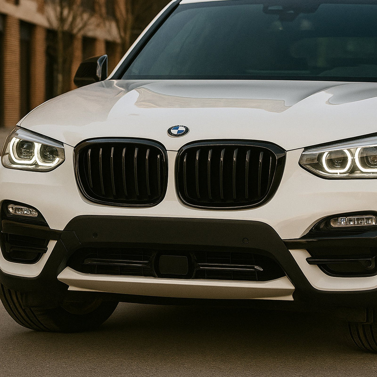 Atrapa Nerki Grill BMW X3 G01 / X4 G02 (2018-2021) PRE-LCI CZARNY POŁYSK 1 ŻEBRO