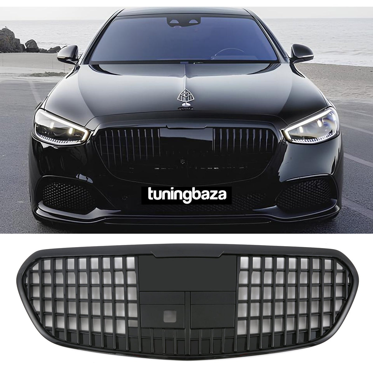 Atrapa Grill MBH STYLE ALL BLACK Mercedes S-Class W223 (2021–ON)