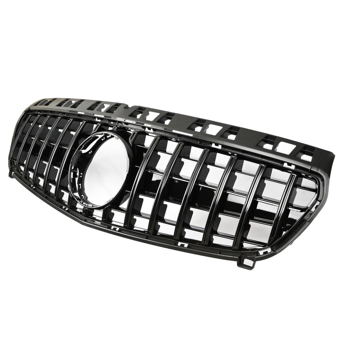 Atrapa Grill GT STYLE Mercedes A-Class W176 CZARNY POŁYSK 07/2012–09/2015 (PRE-FACELIFT)
