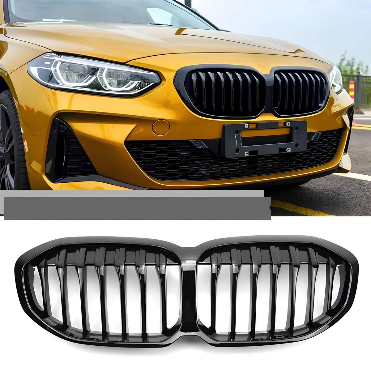 Atrapa Nerki Grill BMW F40 (2019-2024) MP Style | Czarny Połysk