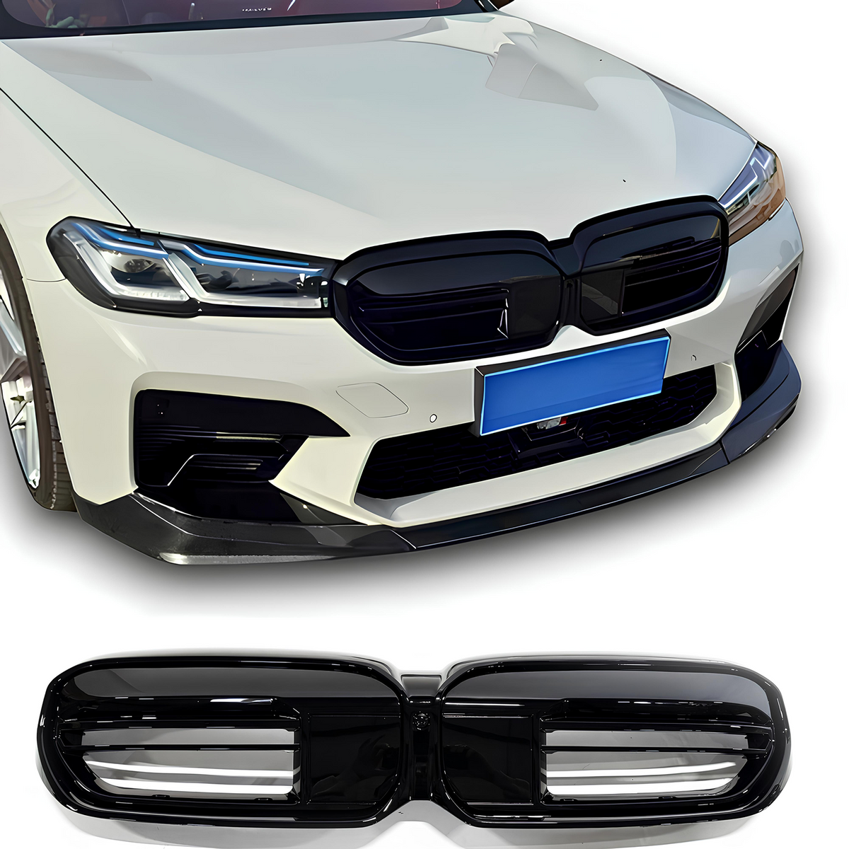 Atrapa Nerki BMW Seria 5 G30 / G31 LCI (2020–2023) M-Style Czarny Połysk